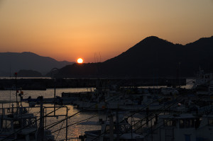 答志島　夕日